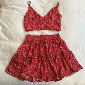 Princess Polly Red Shah Set